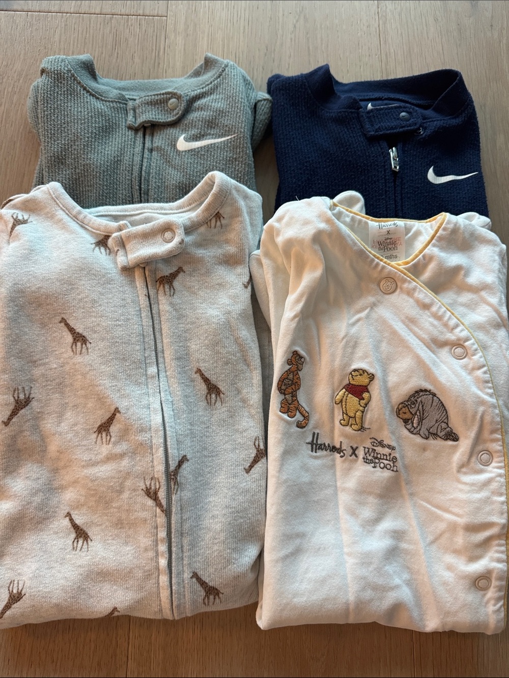 Baby One-Piece Footed Pajamas, assorted 6-9 months